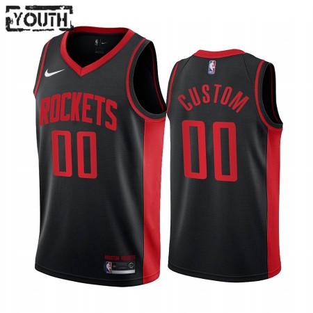Kinder NBA Houston Rockets Trikot Benutzerdefinierte 2020-21 Earned Edition Swingman
